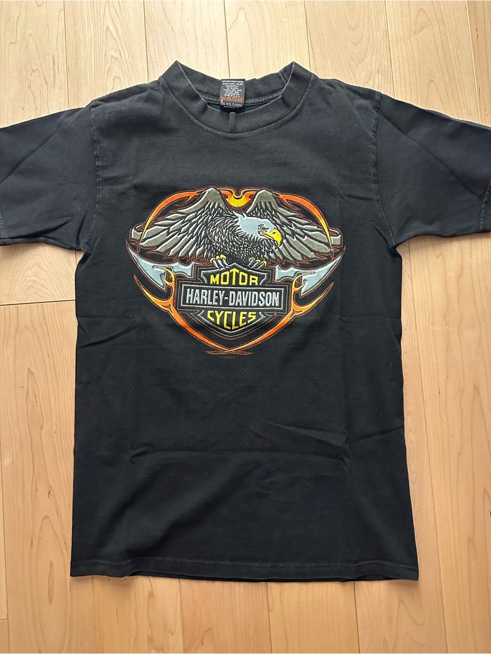 Vintage 90’s Harley Davidson Eagle Powertrain Tour Milwaukee T Shirt Black (S)